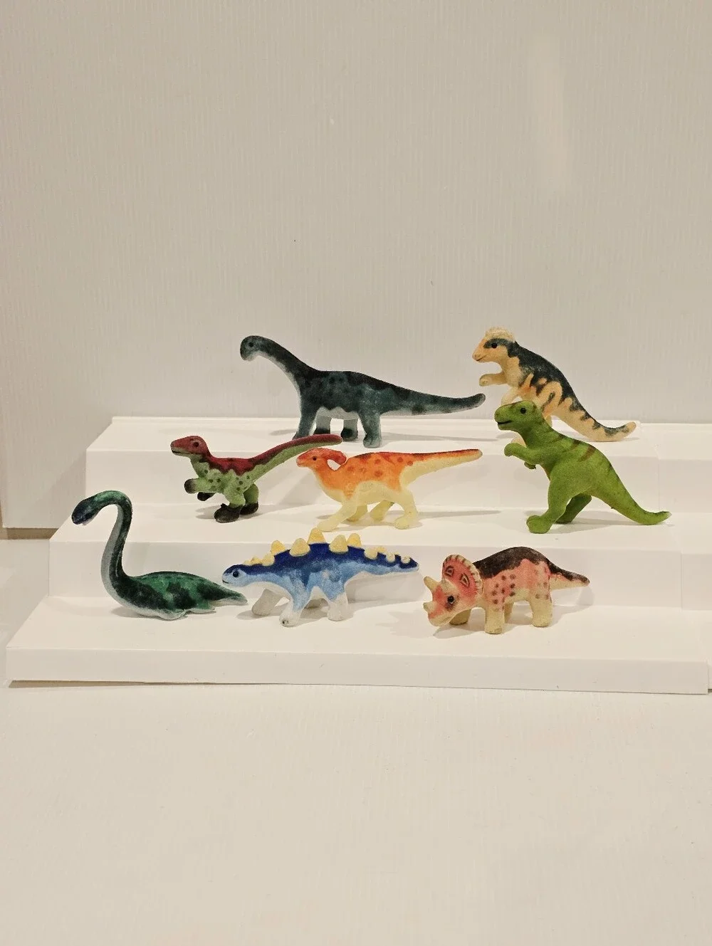 Melissa and Doug Fuzzy Flocked Dinosaur Figure Set